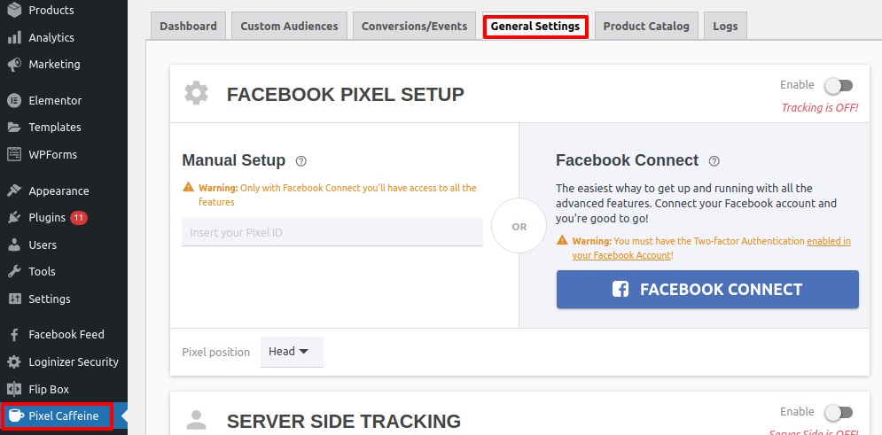 connect Facebook Pixel with WordPress