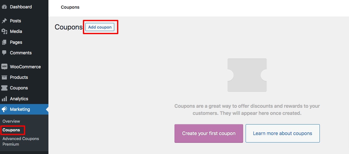 Coupon Codes in WooCommerce
